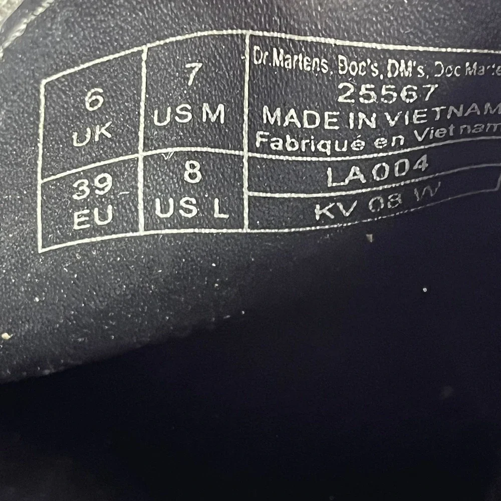 Dr. Martens 25567 Quad Platform Black Shoes - M 7 - W 8